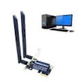 Miniatyrbillede 2 af 5: AX210 Pro BT5.3 Trådløst Netværkskort Tri-Band 2.4G+5G+6G Trådløs Adapterkort 5374M 802.11AX PCIE Køleplade WIFI Kort