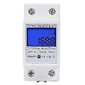 Miniatyrbilde 1 av 5: Din Skinne Kwh Måler 1 Fase 2 Ledninger LCD Digital Skjerm Forbruk Energi Elektrisk Kwh Teller Ac110