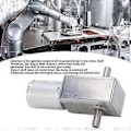 Miniatyrbillede 4 af 4: DC Gearmotor Dobbelt Aksel Rotationsretning Justerbar Firkantet Turbine Snekkegear Reduktionsmotor DC24V 90RPM