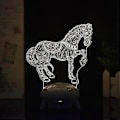 Miniatyrbillede 1 af 5: Lys Dit Værelse Op Med 3D Natlampe - Fjernbetjening, Justerbar Lysstyrke Og Farve, Perfekt Skrivebordsdekoration Og Stemningslampe