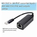 Miniatyrbillede 5 af 5: 48V til 24V POE Konverter med 100M Ethernet Hastighed PoE til 24 Spændingsregulator Mode B for Passiv