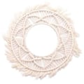 Miniatyrbilde 1 av 5: Boho Veggspeilramme Tapestry Håndlaget Vevd Makrame Bakteppe Veggramme Tapestry for Romdekor