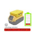 Pikkukuva 5 / 5: Akkuadapteri kahdella USB-pikalatausportilla XR 18V 20V litiumioniakulle DCB180