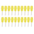 Miniatyrbild 1 av 5: 20 st LED Plasthållare Infattning Montering PC Indikatorlampa Flygplanslampskärm Komponent 5mm Gult Ljus