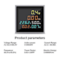 Miniatyrbild 4 av 5: 6 I 1 Ac250-450v Elektronisk Wattimmätare Spänning Ström Effekt