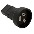 Miniatyrbild 4 av 5: IEC320 C14/IEC320-C20 till SAA AC Strömadapter 3 Terminaler Kontakt Adapter