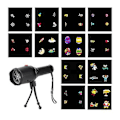 Miniatyrbilde 1 av 5: LED Lommelykt Projektor Lys Plug-in Kort for Bursdagsgave 4W 6 Hull Linse (bilde 1-12)