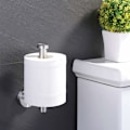 Pikkukuva 3 / 5: WC-paperiteline seinälle kiinnitettävä WC-paperiteline WC-paperiteline ruuvi 12CM WC-paperiteline harjattu ruostumaton teräs
