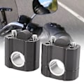 Miniatyrbilde 3 av 5: Motorstyreforhøyer i aluminiumslegering, 1 par justerbare motorstyreforhøyere i aluminium, justerbar styreforhøyer bygget for fremtiden