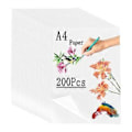 Miniatyrbild 2 av 5: A4 Ritpapper 200 Ark, 63 GSM Ritpapper Bulk, Tekniskt Ritpapper A4 för Ritning, Scrapbooking, Skissning