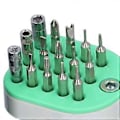 Miniatyrbillede 2 af 4: 41 stk. Præcist skruetrækkersæt 23 bits 7 toppe Elektronikreparationsværktøjssæt til ur, telefon, tablet, bærbar computer