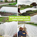 Miniatyrbillede 4 af 5: Antifrysdug til planter, frostbeskyttelse lavet af plantebaseret non-woven stof, vinterplanteisolering og kuldebestandigt dækdug 17g