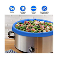 Miniatyrbilde 2 av 5: 2 Pakning Slow Cooker-poser - Gjenbrukbar Gryteinndeler, Silikon Kokeposer Passer 6 Quarts Gryte (rød+bl