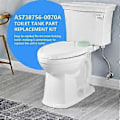 Pikkukuva 4 / 5: 3 tuuman WC-istuimen säiliön osien korjaussarja, yhteensopiva AS738756-0070A WC-istuimen säiliön ja kulhon välinen tiiviste A:n kanssa