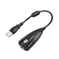 Miniatyrbilde 1 av 5: Lett USB2.0 Eksternt Lydkort 7.1 Kanal Ekstern Lydadapter