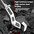 Miniatyrbillede 4 af 5: 8 tommer Industriel Selv-låsende Præcisions Slidstærk Gear Skruenøgle Multi-funktionel Rørnøgle