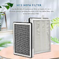 Miniatyrbillede 2 af 5: Hepa Filter Udskiftning Til Ma-25 Luftrenser 2-pak 3 I 1 Filtrat True Hepa H13 Filter Pre-fi