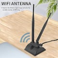 Miniatyrbilde 2 av 5: 2.4g/5g Dobbel Antenne Med 2m Forlengelseskabel 6db Base Trådløs Wifi S