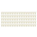 Miniatyrbillede 2 af 5: 100 stk. Binder Clips: Hjerteformede Lange Hale Metal Mini Sjove Clips til Dokumenter Guld