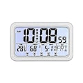 Miniatyrbild 1 av 5: Digitala elektroniska digitala väckarklockor för skrivbord, sovrum, vit