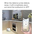 Miniatyrbild 2 av 4: Wifi Vattenläckagedetektor Sensor Alarm Läckagedetektor Ljud Smart Life App Översvämningsvarning Överflödes Säkerhet