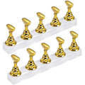 Miniatyrbillede 1 af 5: 2 stk. Akryl Negle Display Stand Negle Tip Øvelsesholder, guld