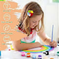 Miniatyrbilde 3 av 5: 10-pakning Akrylmaling Sett, for Barn Voksne Kunst & Håndverk Maling, for Hjem Klasserom Bursdag DIY med Paletter og Pensler