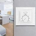 Miniatyrbild 2 av 5: MK05 Rumstermostat Golvvärme Rumstermostat 220V 16A Temperaturregulator för Golvvärmesystem Svart