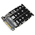 Miniatyrbild 1 av 5: Adapter för M.2 SSD till U.2 2-i-1 för M.2 Nvme och Sata-buss Ngff SSD till Pci-e U.2