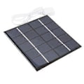 Miniatyrbillede 2 af 5: 3W 5V Solpanel til Sikkerhedskamera Monokrystallinsk Silicium Udendørs Solpanel til Ventilator Lommelygte Vandpumpe Sort