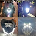 Miniatyrbilde 3 av 5: Motorsykkel LED Hovedlys Wick LED Hovedlys for EXC XC XCF XCW XCF SXF SXS 125 150 250 350 450 530 690