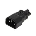 Pikkukuva 3 / 5: IEC 320 C14 3-nastainen uros - C5 3-nastainen naaras virtapistokesovitin