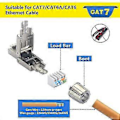 Miniatyrbilde 4 av 5: 8 stk. RJ45 Cat7-kontakter Verktøyfri Gjenbrukbar Sftp Utp-kabel Rask