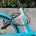 Miniatyrbillede 3 af 5: 2 stk. Cykelkabellåse 1,2 m/4 fod Flettet stålkabellås med dobbelt lås til cykelbagage