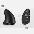 Miniatyrbillede 4 af 5: Gaming Vertikal Ergonomisk Mus Højre Hånd USB Trådløs 2400DPI Optisk Mus