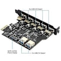 Miniatyrbillede 3 af 5: PCIE USB3.0 Udvidelseskort PCI til Express til USB Adapter HUB 7 Porte 5Gb Super
