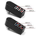 Miniatyrbillede 4 af 5: Usb 3 0 Splitter Computer | Usb Hub Splitter 3 Porte | Usb 3 Port Computer - Dockingstationer