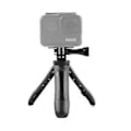 Miniatyrbillede 1 af 5: Mini Tripod Selfie Stick Metal Adapter Sportskameraholder Mobiltelefonbeslag til DJI Action 1 2 Action Camera Sort
