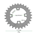 Pikkukuva 2 / 5: Eturatas 28t Maastopyörän Ketjupyörä Bcd104mm 7/8/9 Vaihteinen Ketju Pyörän Korjausosat Lisävaruste