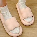 Miniatyrbillede 5 af 5: Hjemmesko Komfortabel Hurtigtørrende Åndbar Skridsikker Dame Herre Sandal til Hjem Soveværelse Pink Størrelse 36-37