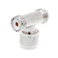 Miniatyrbillede 5 af 5: for T Form UHF Han PL259 Til 2 UHF Hun SO239 Triple RF Konnektor 3-vejs Koaksial