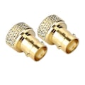 Miniatyrbillede 2 af 4: BNC Hun til SMA Han Konnektor, 2 stk. Guld BNC BN Cto SMA Konnektor BN Cto SMA Konverter Meget Alsidig