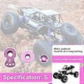 Pikkukuva 4 / 5: Metallinen 25T Säädettävä Servo Saver -varsi -4 Axial SCX10 1/10 RC-autoihin Helikopterimalliveneen päivitysosat, S, B