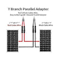 Pikkukuva 4 / 5: 4 mm aurinkokaapeli Y-jakaja 3 paria, 1y2 aurinkopaneelin Y-liitin 12awg Y-liitin aurinkosähkökaapeli Y-liitin