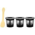 Miniatyrbillede 2 af 5: Permanent Genanvendelig Kaffekapsel Filter Med Rustfrit Stål Mesh Med Ske Til Bryggere