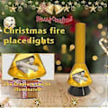 Miniatyrbillede 5 af 5: Julepejs Lanterner Dekorativ Flammeeffekt LED Pejs Lampe Batteridrevet Bærbar Pejs Indendørs Udendørs A