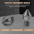 Miniatyrbild 4 av 5: 5 st/Lot 3D-skrivardelar MK8 Härdat Stål Munstycke 1,75 mm 0,4 mm för MK8 3 CR10 CR10S Hotend Kit