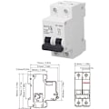 Miniatyrbillede 5 af 5: DC-kredsløbsafbryder Overbelastningsbeskyttelse Magnetisk system PV-kredsløbsafbryder 2P 1000V 20A