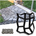Miniatyrbillede 1 af 5: Betonform til fortov, formplader, forskalling, plastforme til betonplader til haven 42,5 x 42,5 x 4 cm