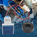 Miniatyrbillede 5 af 5: 22mm LED Display AC Strøm Signalindikator Digitalt Amperemeter Indikator 0-100A AC220V (Blå)
